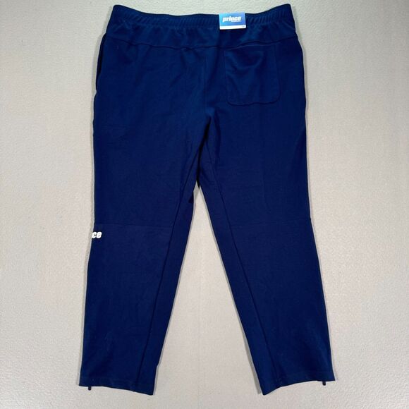 Prince Pickleball Sweatpants Men's 2XL XXL Blue Navy Ponte Slim Pants Sport - Picture 2 of 13